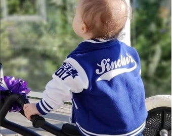 Personalized Birthday Gift for Boy - Custom Made Varsity Jacket for Girl - Back to School - Newborn Baby Shower Gift - Personalized Jacket