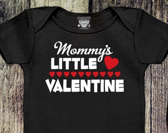 Mommy's Little Valentine Bodysuit - Baby Girls' Clothing - Baby Boys' Clothing - Mommy's Little Valentine T-Shirt - Cute Baby Clothes