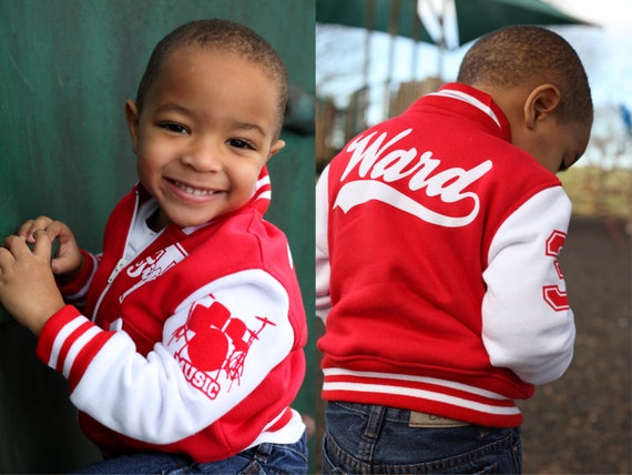 Custom Personalized Toddler Kids Youth Varsity Jacket Made 