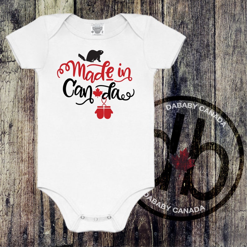 Made in Canada Bodysuit Toddler Canada Day Tshirt Family Etsy Canada