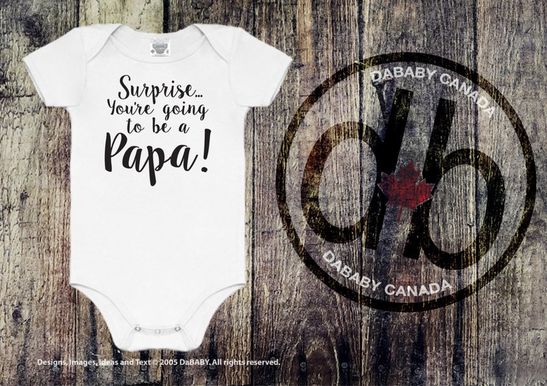 Surprise You/'re Going To Be A Papa New Baby Announcement Outfit Surprise Gift for the Papa To Be Papa Pregnancy Announcement
