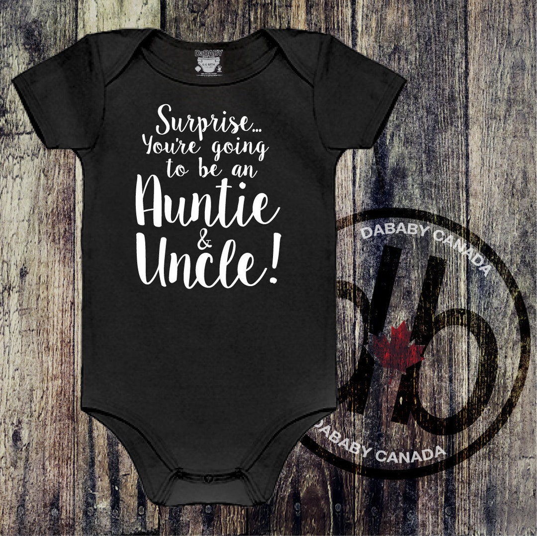 Baby Shower Aunt And Uncle Baby Clothes I Can't Wait To Meet You