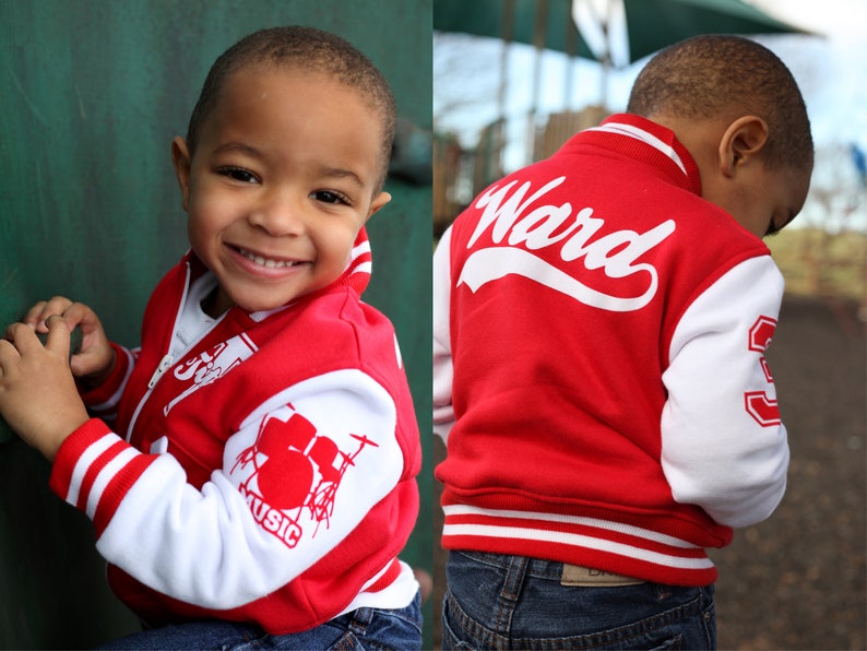 Newborn Baby Boy Jacket, Newborn Custom Jacket, Unique Baby Gift, Letterman Jacket, Urban Baby Jacket, Baby Shower Gift, Baby Keepsake Gift image 7