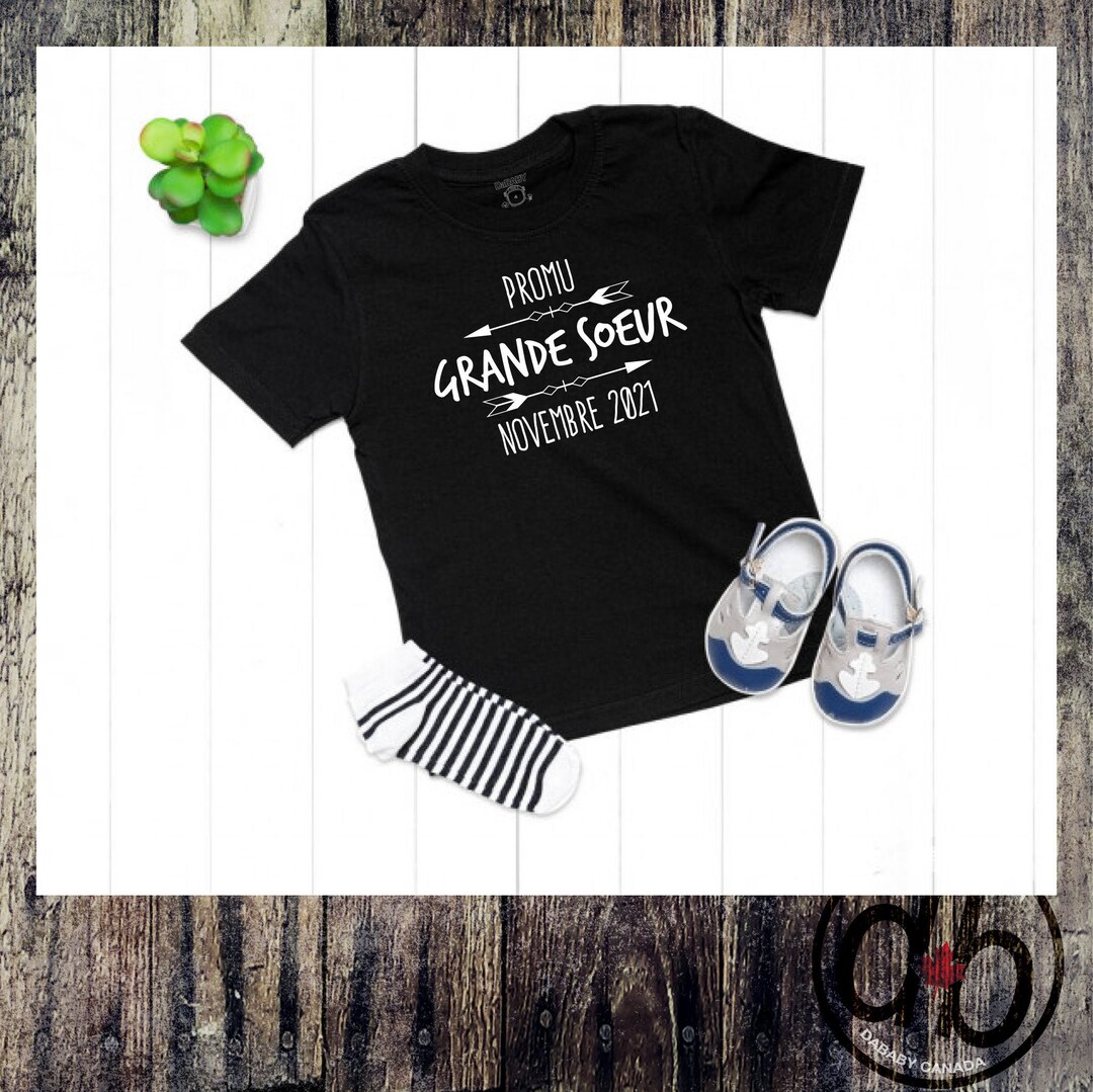 Promu Grande Soeur Shirt: French Design Big Sister Tee Israel