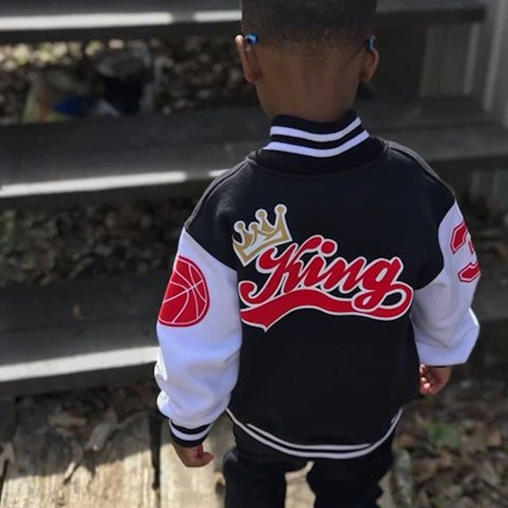 Personalized Kids Varsity Jacket Made in Canada Toddler Letterman