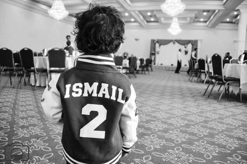 Toddler Varsity Jacket Personalized Kids Jacket Best Seller Letterman Jacket Trendy Kids Clothes Spring Jacket Keepsake Baby Gift image 3