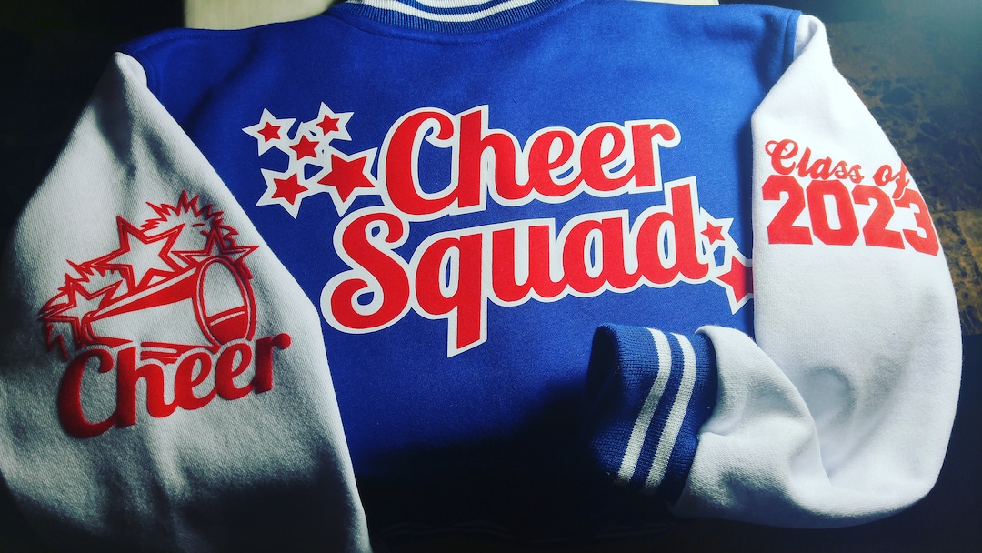 Personalized Cheerleading Varsity Jacket Cheer Team Varsity Jacket