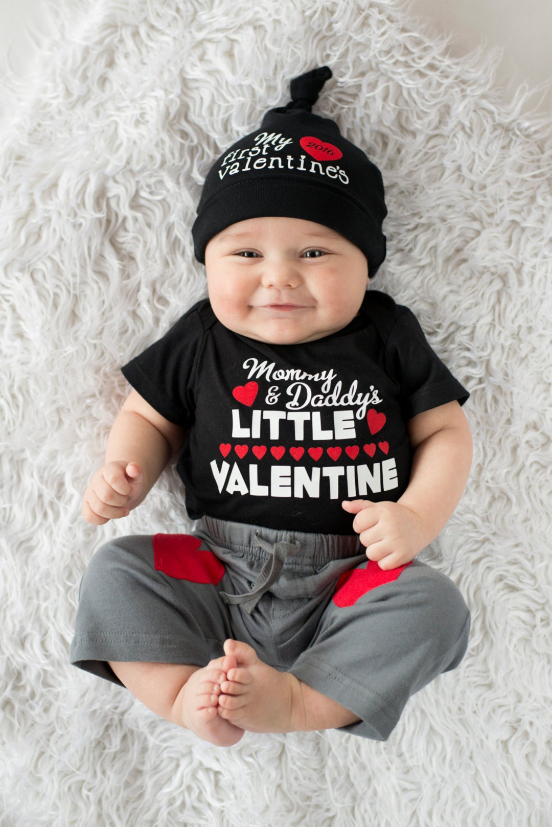 daddy's valentine newborn outfit