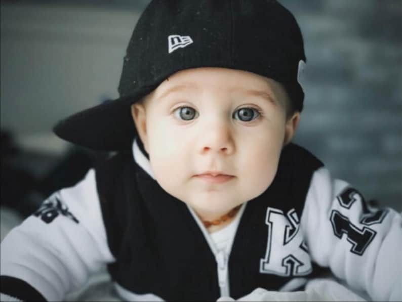 Personalized Baby Varsity Jacket: Keepsake Letterman Gift image 1