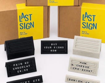 Countertop Display Sign Bundle | Retail Price Signs with 500+ Characters
