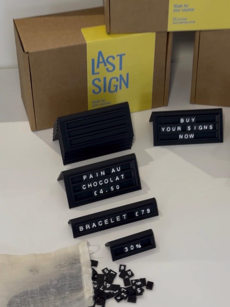 Countertop Display Sign Bundle | Retail Price Signs with 500+ Characters image 8