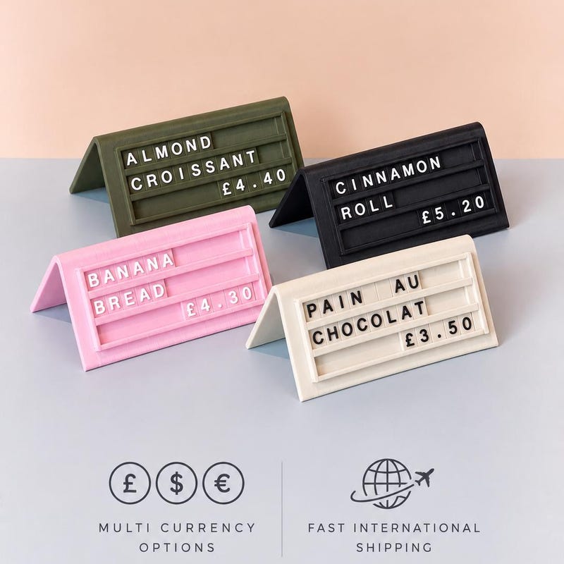 Menu Display Counter - Etsy