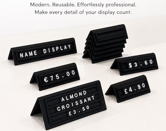 Enseignes de comptoir de vente au détail | Caractères modifiables | Café | Boulangerie | Pâtisserie | Restaurant | Étal de marché