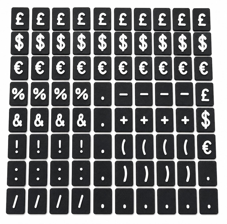 Countertop Display Sign Bundle | Retail Price Signs with 500+ Characters image 15