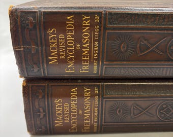 Mackey’s Revised Encyclopedia of Freemasonry 2 Volume Set 1920s
