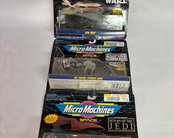 Star Wars Micro Machines Galoob 3-Pack Star Destroyer Millennium Falcon