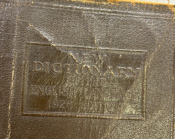1926 Dictionary of the English Language Antique Leather Book