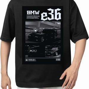 BMW E36 Drift Car T-Shirt, JDM Style Racing Tee, Street Racing Sweatshirt