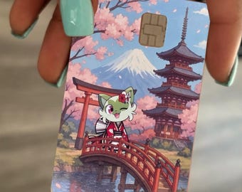 Custom Pokémon fan art in Tokyo debit/credit card skin