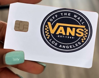 Vans shoes off the wall fan art debit/credit card skins