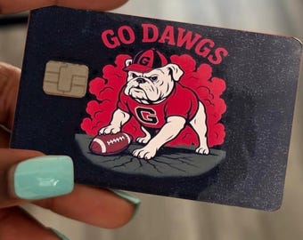 Custom Georgia bulldogs debit/credit card skins