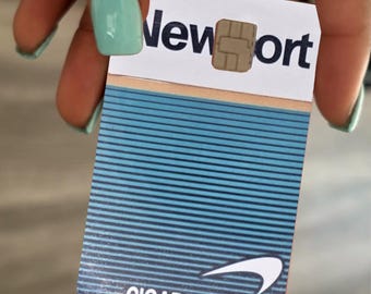 Custom Newport cigarettes debit/credit card skin