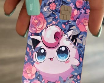 Custom fan art jigglypuff Pokémon debit/credit card skin