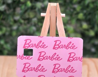 Barbie fan art collage debit/credit card skins