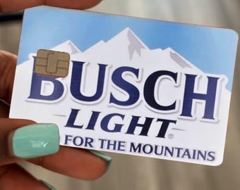 Busch light beer collage debit/credit card skins