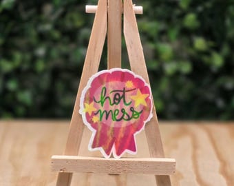 Hot mess award sticker