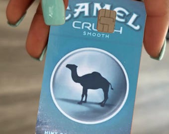 Custom camel crush debit/credit card skin
