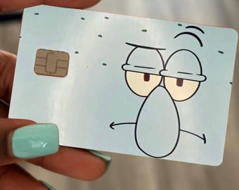 Squidward Tentacles debit/credit card skins