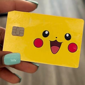 Debit Card Sticker Pikachu - Etsy