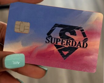 Custom super dad debit/credit card skin