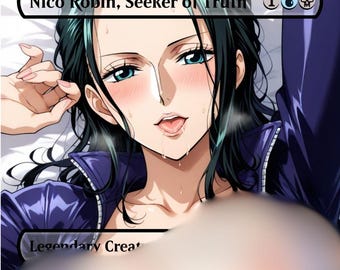 Nico Robin, Buscadora de la Verdad - Carta proxy holográfica de One Piece - Carta proxy de anime Waifu para TCG - Para adultos #6