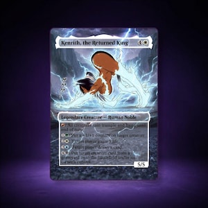 Kenrith, the Returned King - Yoruichi Thunder God Proxy - MTG Holo proxy - MTG Proxy Alt Art Anime Waifu Card #97