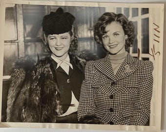 1939 Simone Simon French Film Star Original Press Photo Vintage Hollywood Decor