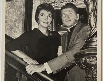 1961 Ronald Reagan Nancy Davis Vintage Press Photo CBS General Electric Theater