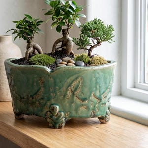 Vintage Bonsai Pot - Etsy