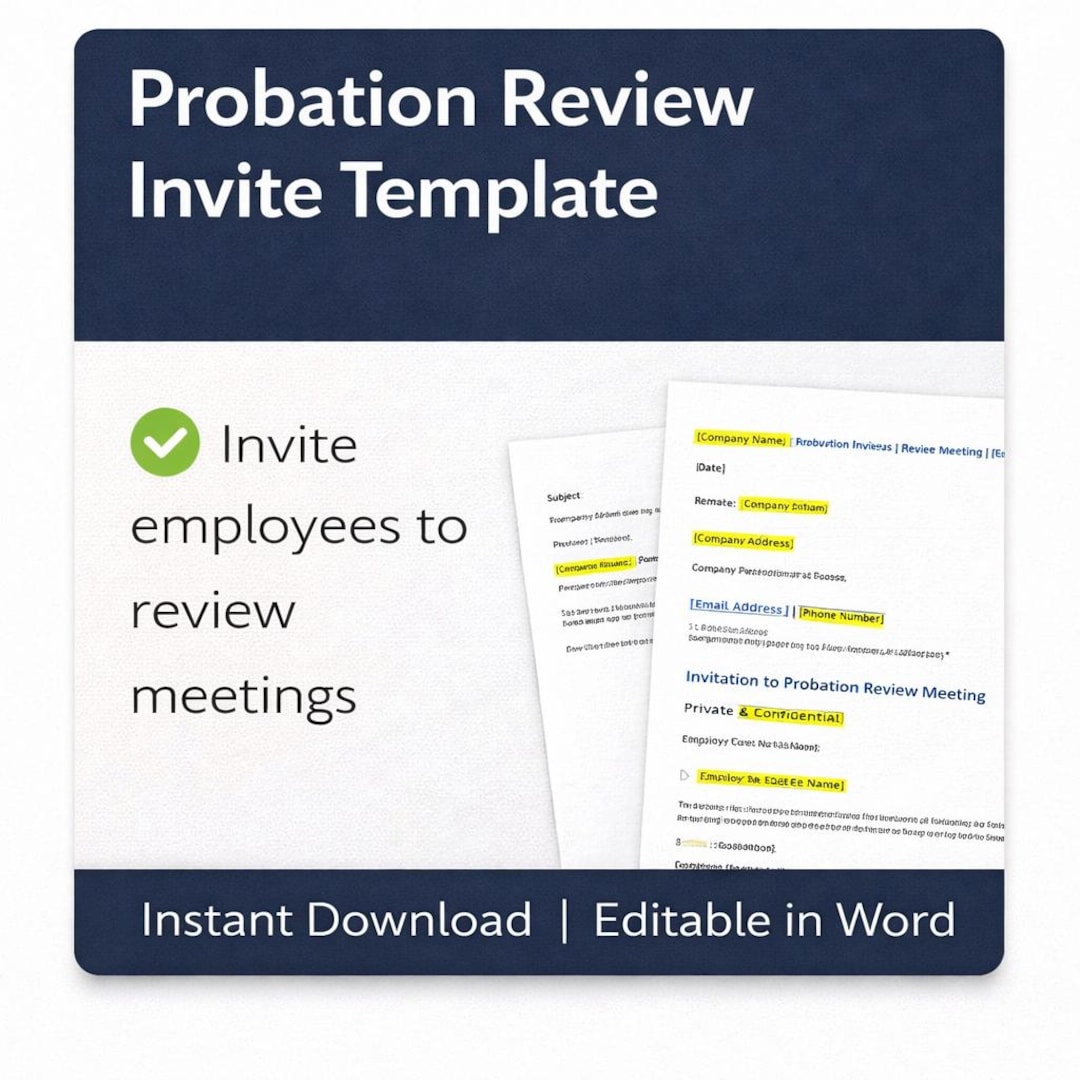 Image 1 for Probation Meeting Template