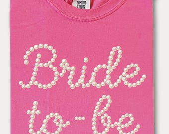 Bride To Be Pearls PNG,  Pearly Bride Sublimation Design, Trendy Coquette Wedding Party Wife PNG Digital Download
