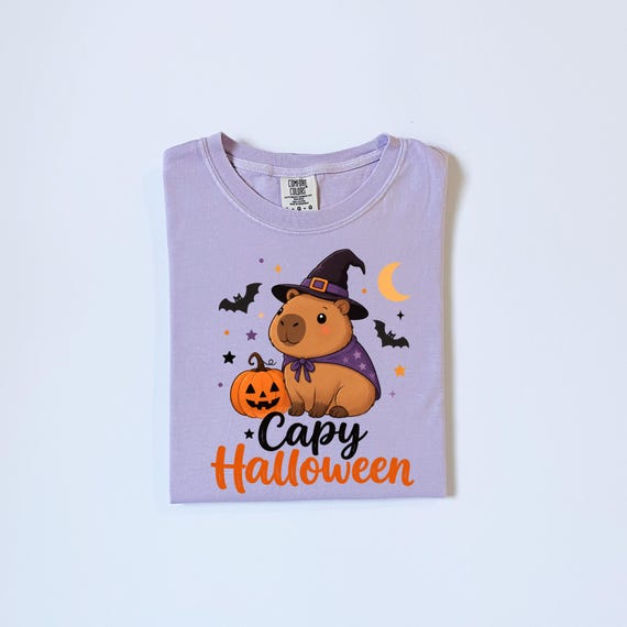 Capy Halloween PNG, Capybara Halloween PNG Design, Trendy Halloween Animal PNG, Capybara Lover clip art png