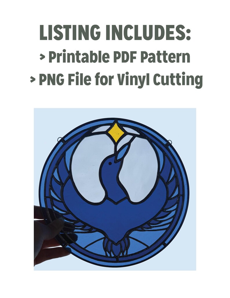 Rebel Loon Pattern Rebel Loon Stained Glass Pattern for Vinyl - PDF + PNG Files - Etsy UK
