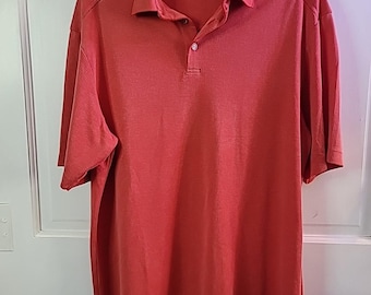 Polo Tommy Bahama vintage rojo claro talla M