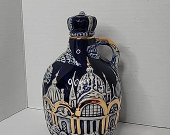 ヴィンテージ ティルソ ジャパン ミュージカルデカンタ トレブルトーンズ ブルー ホワイト ゴールド ジャグ