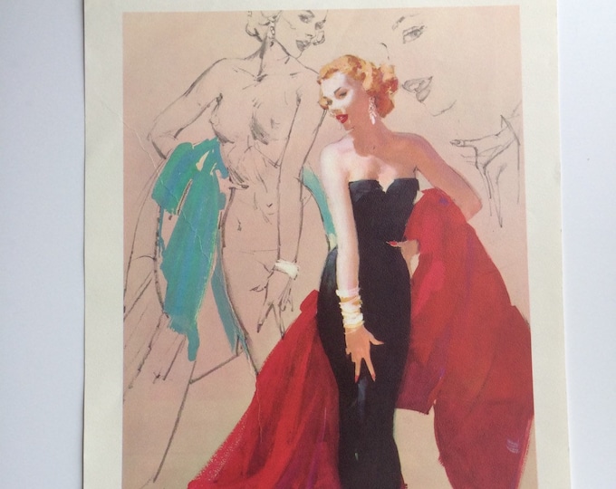 Vintage Al Buell Pin up Calendar Art December 1961 Brown and Bigelow ...