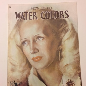 Vintage Art Magazine &quot;How To Do Water Colors&quot; by Walter Foster Materials To Use and How To Paint With Water Colors, Walter Foster Art Book
