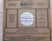 1930s Victrolac Record United States Maritime Commission quot Song of the Victory Fleet quot 12 Inch 78 RPM, Rare, Allied Phonograph Radio Disc