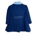Little Girls Cute Togs Coat Navy Blue and White Double Breasted Lace ...