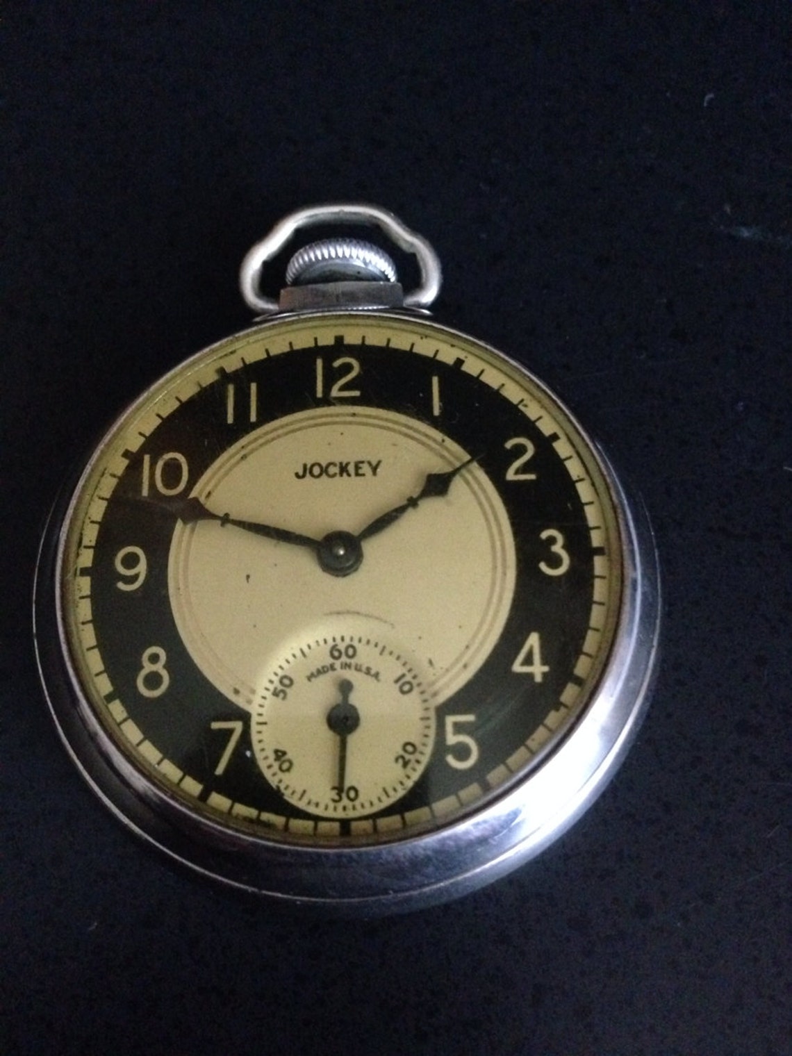 1929s Jockey Pocket Watch Ingraham Vintage Pocket Watch Etsy